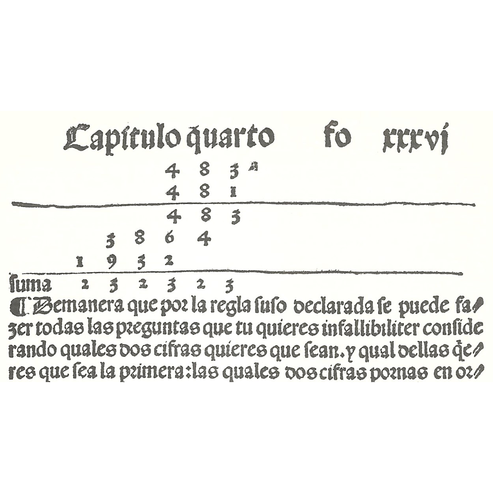 Sumario breve arithmetica-J Andres-J Joffre-Incunables Libros Antiguos-libro facsimil-Vicent Garcia Editores-7 Multiplicacion.